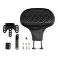 Black Driver Rider Backrest Pad Fit For Harley Touring Electra Glide Road King
