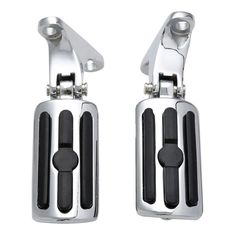 Chrome Rear Passenger Footpegs Mount Fit For Harley Touring Road King 1993-2025