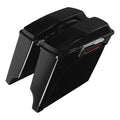 5" Stretched Extended Hard Saddlebags Speaker Lid Fit For 1993-13 Harley Touring