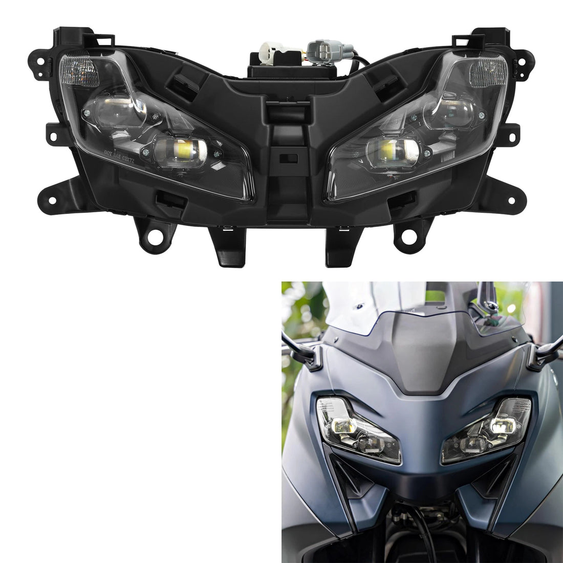 LED Front Headlight Lamp Assembly Fit For Yamaha TMAX 560 T-MAX560 2022-2024 23