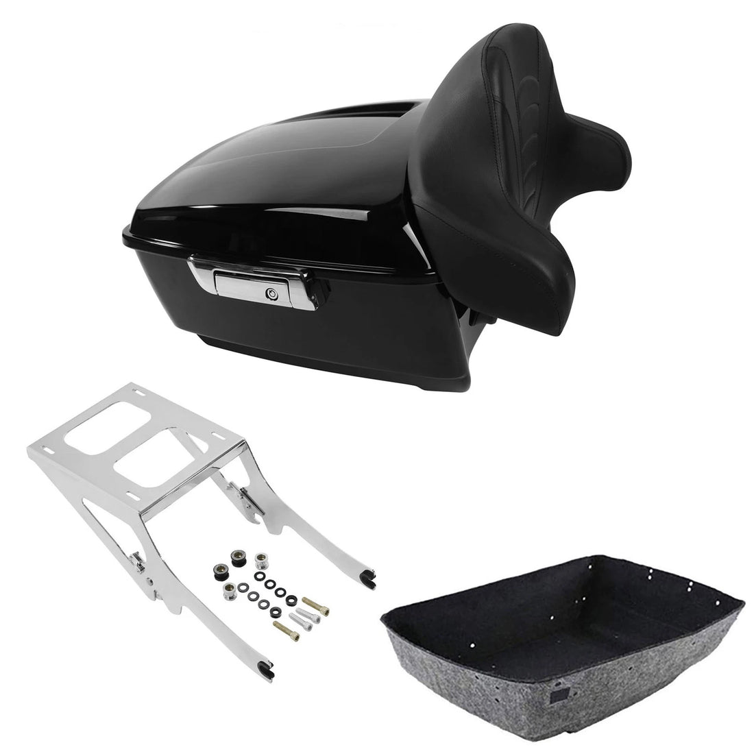 King Trunk Backrest Mount Rack Fit For Harley Heritage Classic Flhc Flhcs 18-26