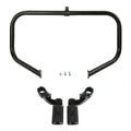 Black Highway Engine Guard Crash Bar Footpeg Fit For Harley Street Glide 2009-24