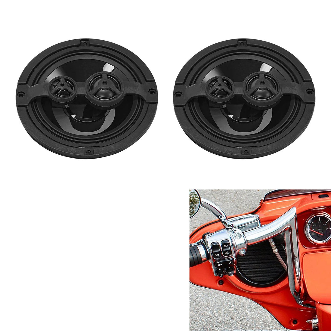 6.5'' Fairing Speakers Fit For Harley Electra Street Tri Glide 2014-2023