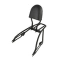 Chrome/Black Sissy Bar Luggage Rack Backrest For Harley Street 500 750 2015-2020