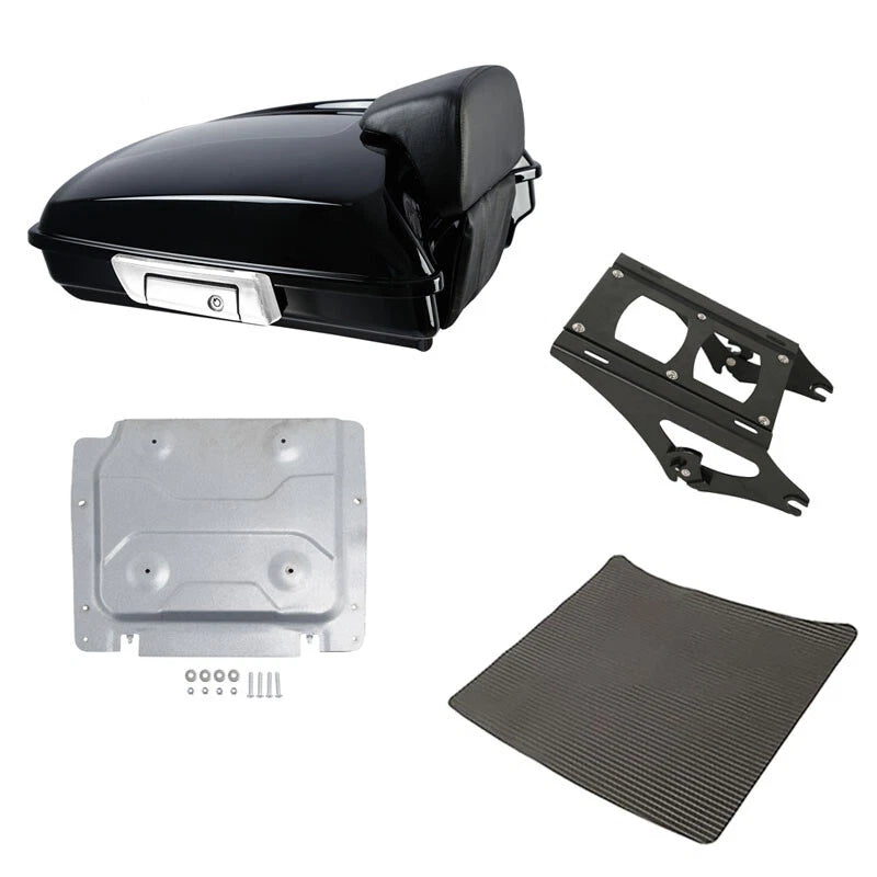 Razor Trunk Backrest Pad Mount Rack Fits For Harley Electra Road Glide 2014-2026
