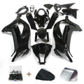 For Kawasaki Ninja ZX10R 2011-2015 ZX1000 ABS Glossy Black Fairing Kit +Bolts