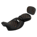 Low Profile Driver & Passenger Seat & Pad Fit For Harley Touring Road King 09-23