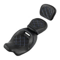 Low-Profile Driver Passenger Seats Sissy Bar Pad Fit For Harley Touring 2009-23