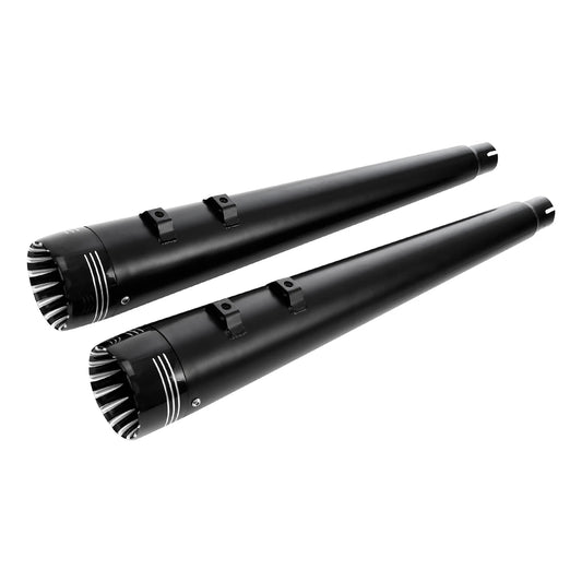 4" Megaphone Slip on Dual Exhaust Pipe Fit For Harley Touring Road King 95-2016