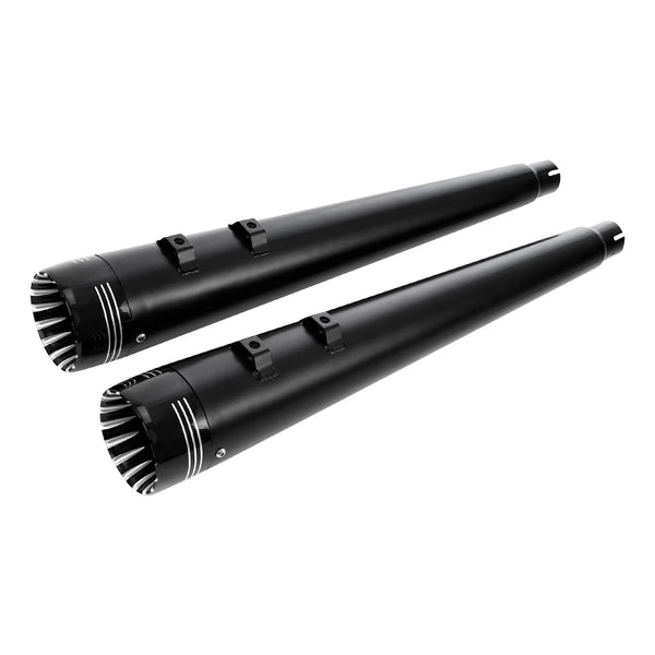 4" Megaphone Slip on Dual Exhaust Pipe Fit For Harley Touring Road King 95-2016