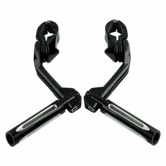 1.25'' Adjustable Highway Footrest Peg Long Angled Mount Fit For Harley Touring