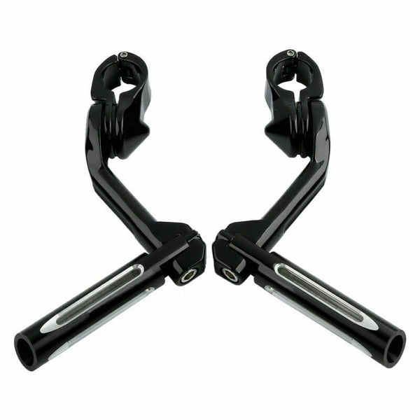 1.25'' Adjustable Highway Footrest Peg Long Angled Mount Fit For Harley Touring