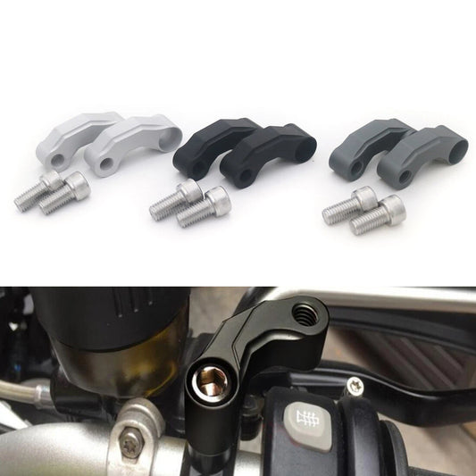 10mm Handlebar Mirror Mount Riser Extender Extension Adapter For BMW R1200GS