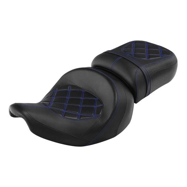Black Driver Passenger Two-up Seat Fit For Indian Roadmaster Chieftain 2014-2023