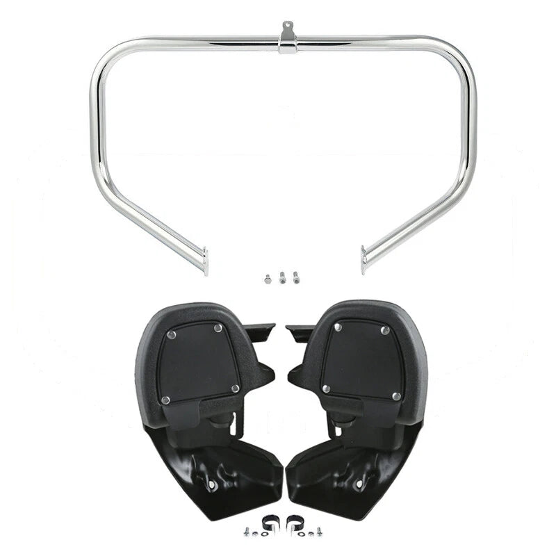 Lower Vented Leg Fairings & Engine Guard Bar Fit For Harley Road King 2009-2013