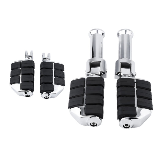 Driver & Passenger Footpegs Mount Bracket Fit For Harley Softail Low Rider 18-25