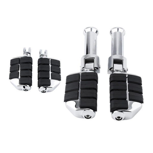 Driver & Passenger Footpegs Mount Bracket Fit For Harley Softail Low Rider 18-25