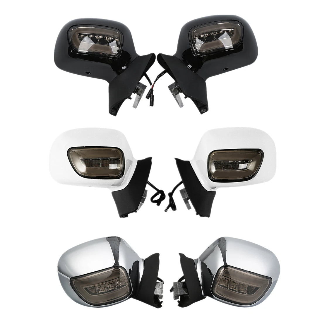 Rearview Mirrors LED Turn Signals Fit For Honda Goldwing 1800 GL1800 2001-2017