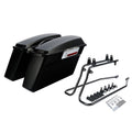 Matte Saddlebag Conversion Bracket Fit For Harley Heritage Softail Classic 84-17