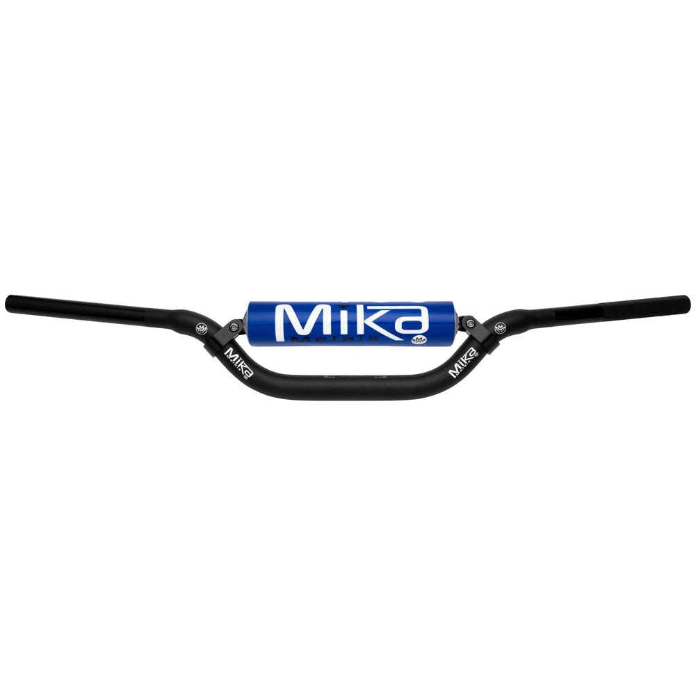 Mika Metals 7/8" Handlebars RC/Hon/Kaw Stock Bend Black/Blue