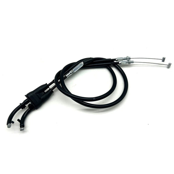 2PC Steel Motorcycle Gas Fuel Throttle Cables Fit For Yamaha YZF-R1 2009-2014