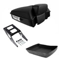 Matte Chopped Trunk Backrest Mount Rack Fit For Harley Sport Glide 2018-25