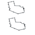 2pcs Oil Pan Gasket For Kawasaki EX400 Ninja 400 18-23 ER400 Z400 19-23