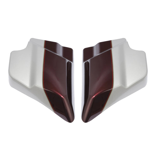 Side Covers Panel Fit For Harley Road King 2009-23 Twisted Cherry/Silver Fortune