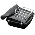Chopped Trunk Backrest Luggage Rack Fit For Harley Touring Electra Glide 97-13