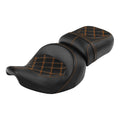 Black Driver Passenger Two-Up Seat Fit For Indian Chieftain Dark Horse 2014-2023