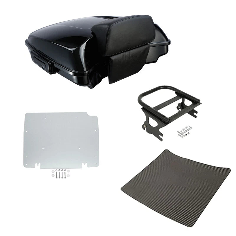 Razor Trunk Backrest Mount Rack Plate Fit For Harley Touring 97-08