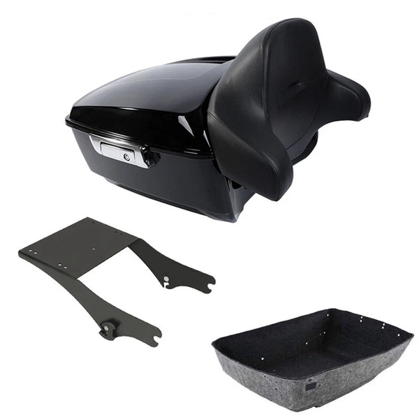 King Trunk Two Up Rack Pad Fit For Harley Touring Road King 97-08