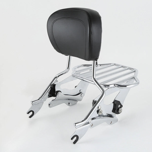 Sissy Bar Luggage Rack Backrest & Docking Hardware Fit For Harley Touring 14-23