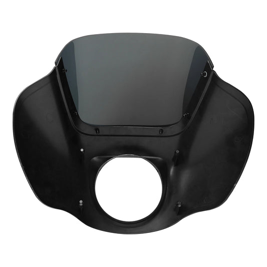 Black Headlight Fairing & Windshield Fit For Harley Softail Low Rider 2018-2025