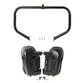 Matte Black Lower Vented Fairing Engine Guard Fit For Harley Electra Glide 09-13