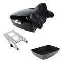 King Trunk Backrest Chrome Mount Fit For Harley Touring Street Glide 2014-2026
