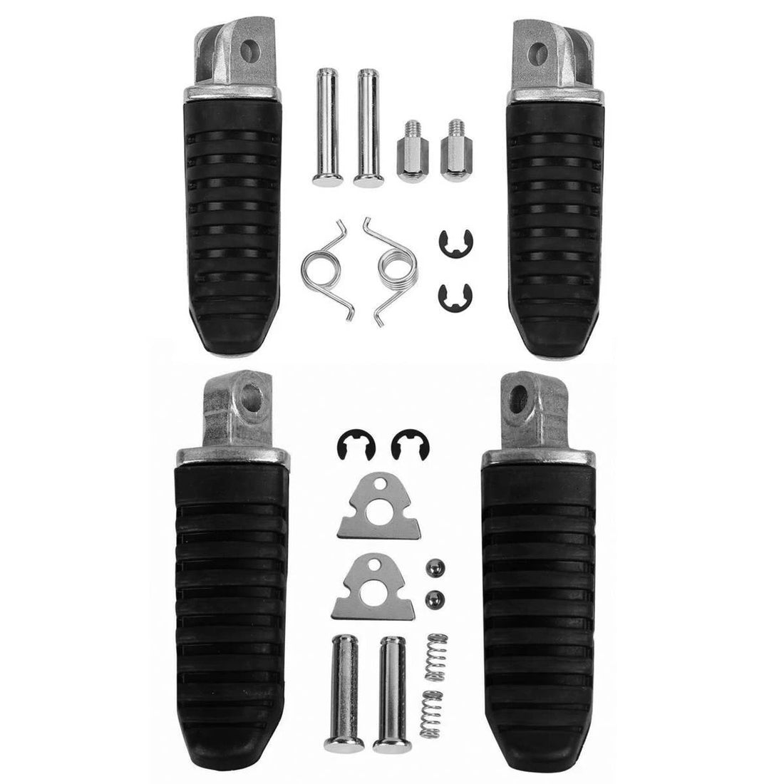 Front Rear Footpegs Foot Peg Footrest Fit For Suzuki GSX1300R Hayabusa 2008-2012