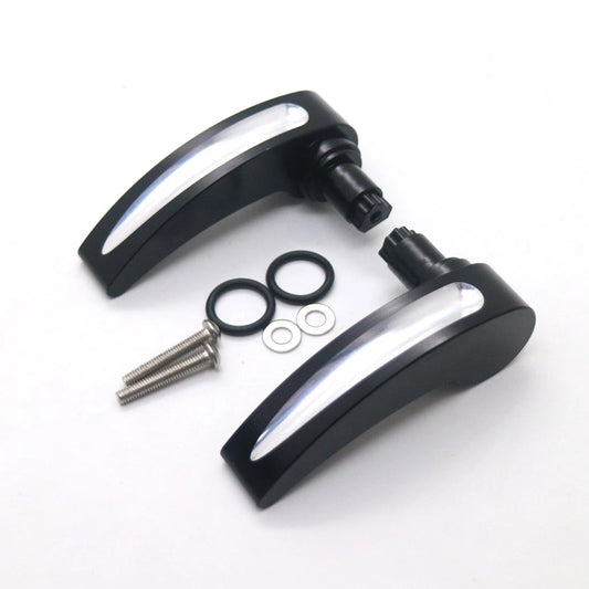 Mototrcycle Black CNC Saddlebag Latch Lever Lid Lifter For Harley Touring 14-17