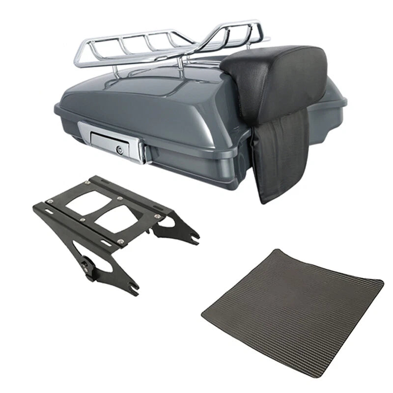 Razor Trunk Rack Mount Fit For Harley Cvo Street Glide 2014-2026 Gunship Gray