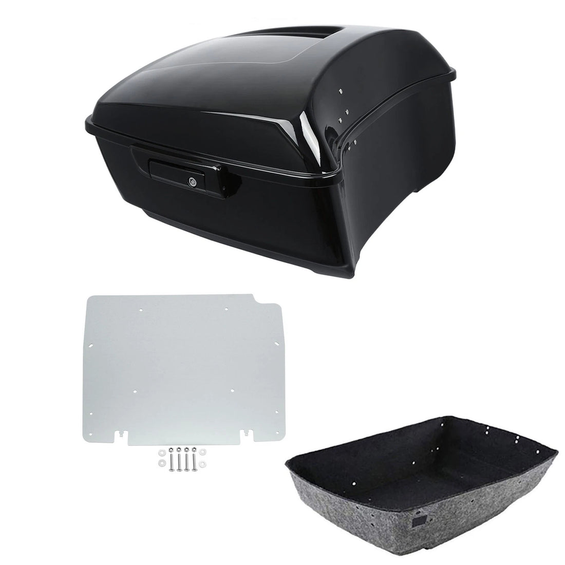 King Trunk Luggage Base Plate Fit For Harley Touring Cvo Road Street Glide 14-26