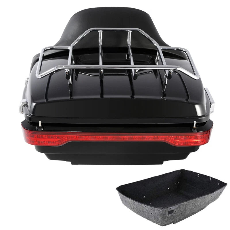 King Trunk LED Brake Tail Light Pad Fit For Harley Touring Cvo Road Glide 14-26
