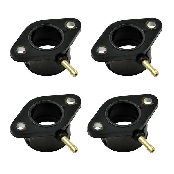 4Pcs Carburetor Intake Boots Joints Connector For Kawasaki KZ550 Z400 Z500 80-83