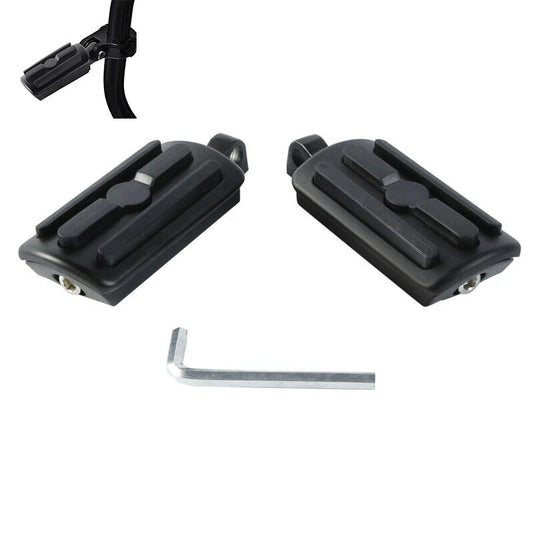 Matte 10mm Male Mount Footpegs Fit For Harley Touring Electra Street Road Glide