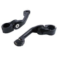 32mm Matte Black Adjustable Highway Long Angled Footpeg Peg Mount Fit For Harley