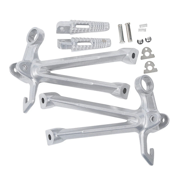 Rear Pedals Footrest Foot Pegs Bracket Set Fit For Suzuki GSXR1000 2007-2008 K7