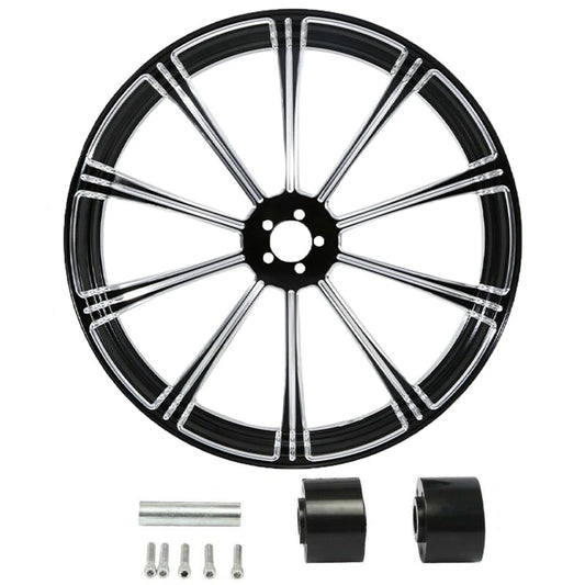23" Front Wheel Rim Dual Disc Hub Fit For Harley Touring Road King 97-21