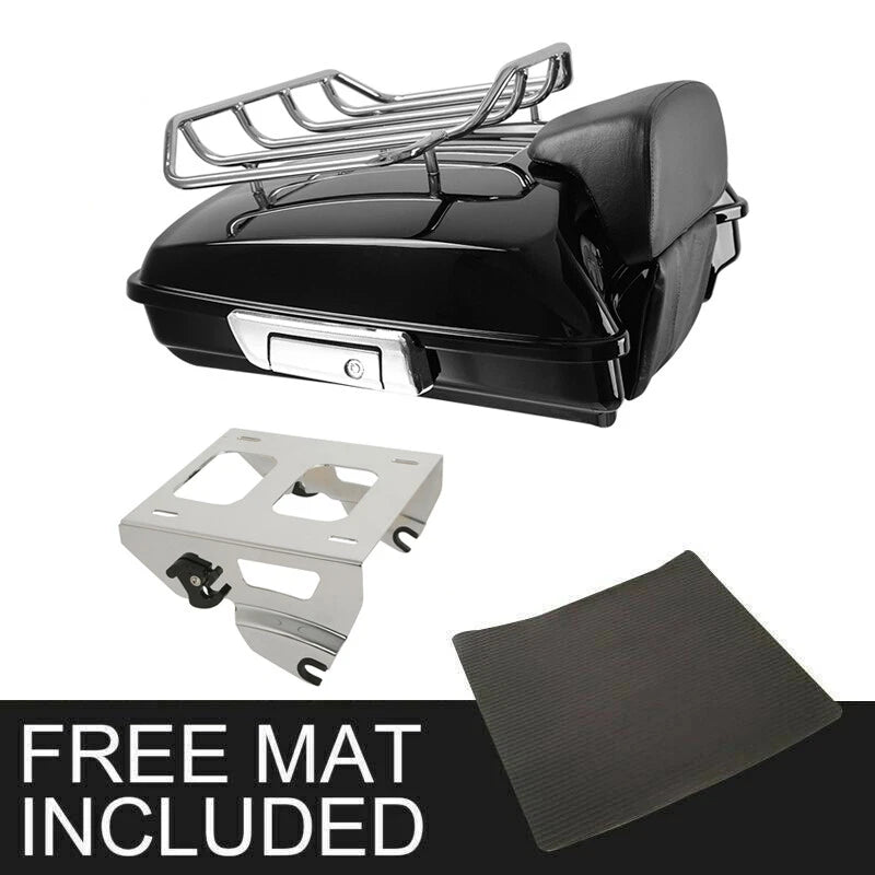 Razor Trunk Backrest Solo Mounting Rack Fit For Harley Touring Road King 14-2026