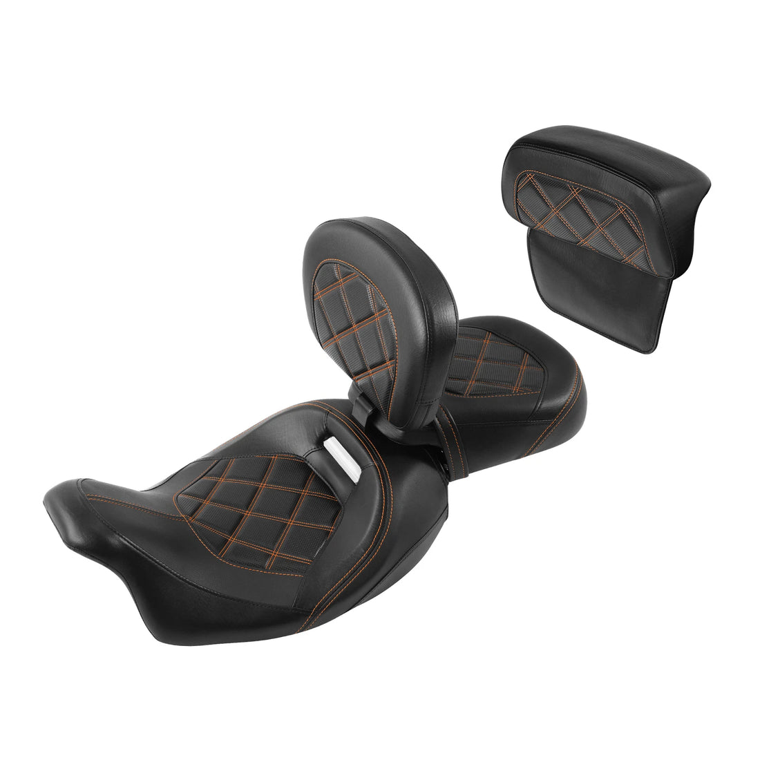 Driver & Passenger Seats Backrest Pad Fit For Harley Cvo Street Glide 2014-2023