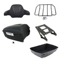 Matte King Trunk Backrest Mount Rack Fit For Harley Road Glide Touring 2014-2026