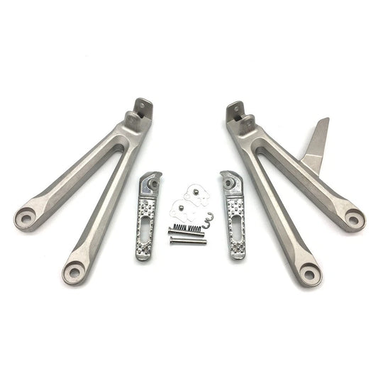 Silver Passenger Rear Foot Peg Bracket Fit for Honda CBR600RR 2005 2006